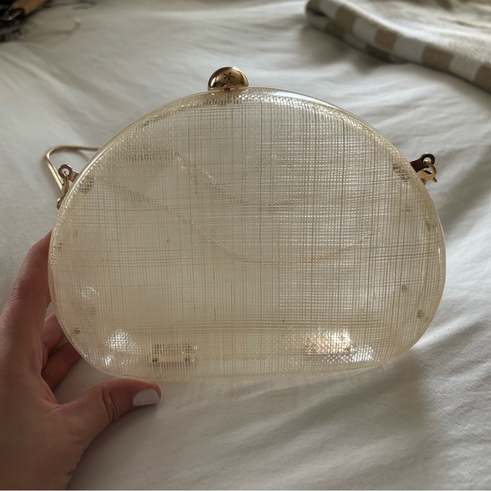 Zara Transparent Hard Shell Clutch - Picture 3 of 5
